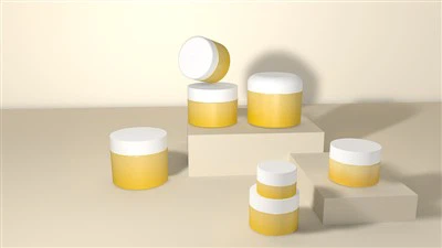 Pot de cosmètics de paret gruixuda